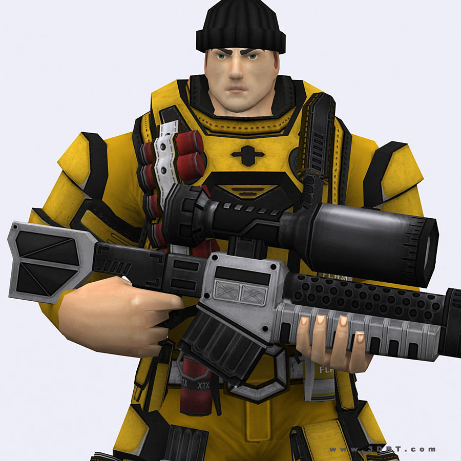 3DRT - X-Commanders Low-poly 3D model_11