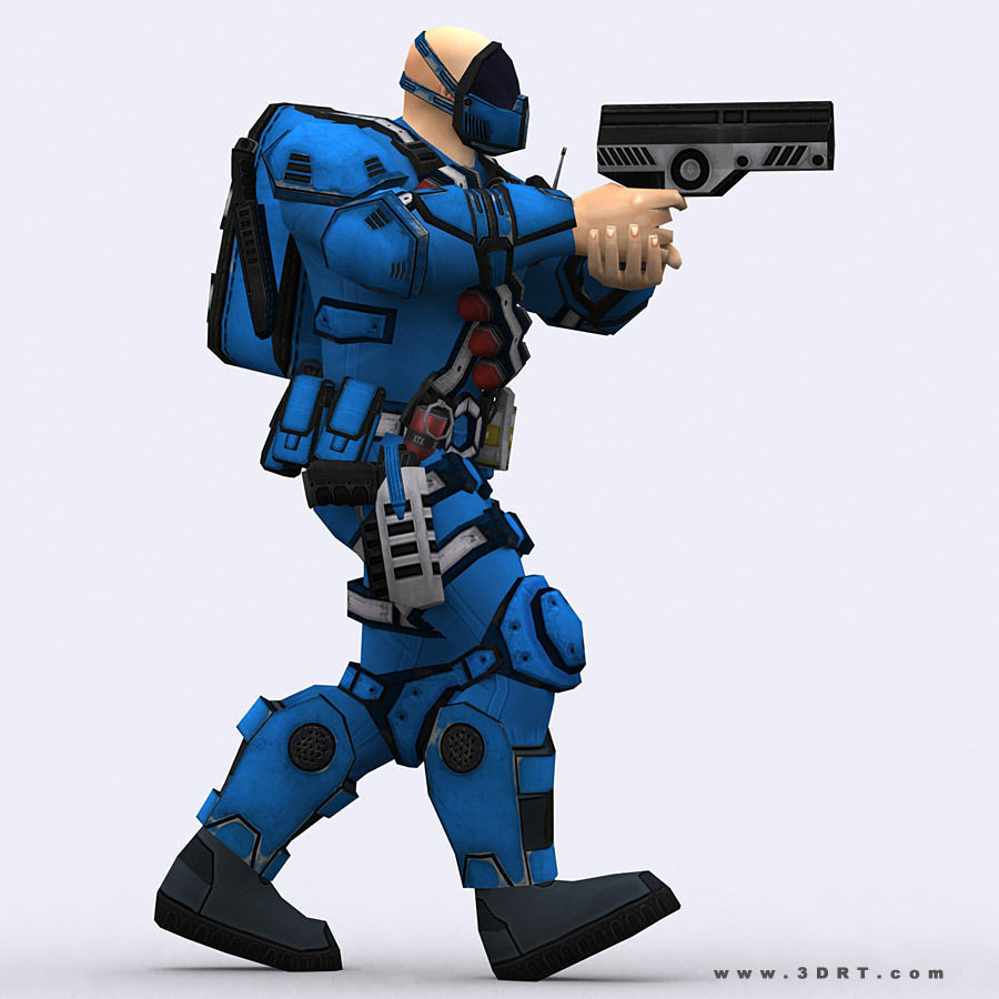 3DRT - X-Commanders Low-poly 3D model_14