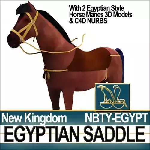 Saddle Ancient Egypt New Kingdom 3D model