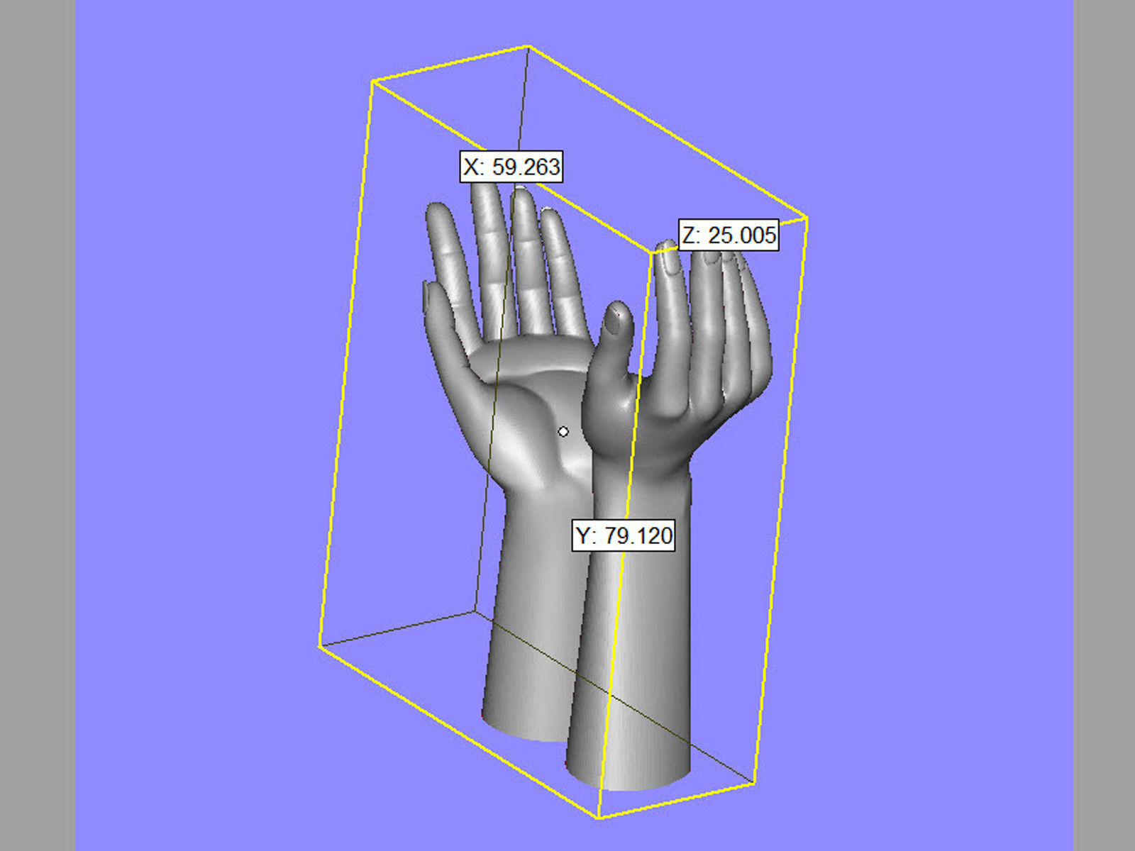 raised hands 0185 3D print model_8