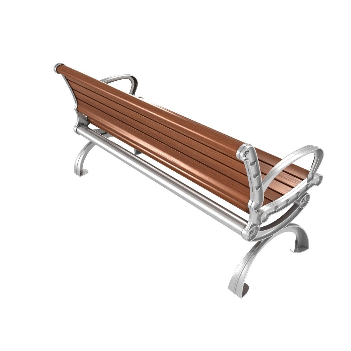 Modern Bench collection 6 3D model_18