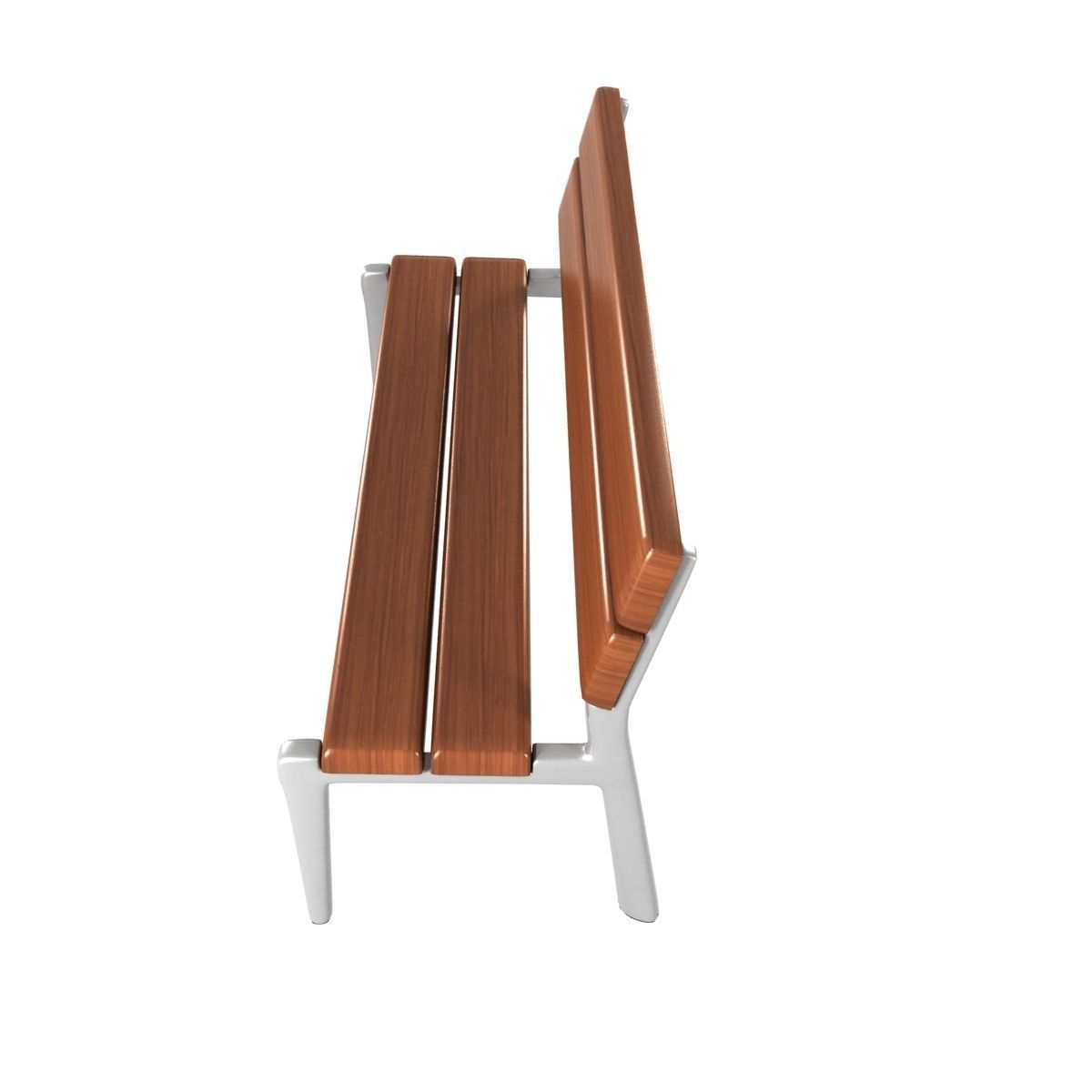 Modern Bench collection 6 3D model_4