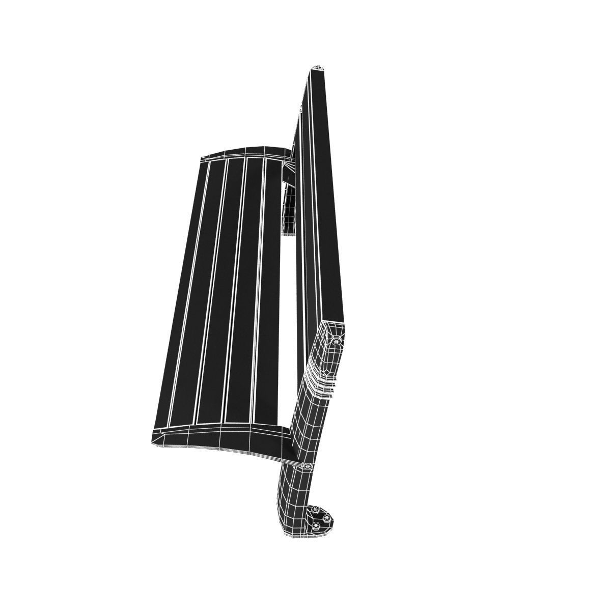 Modern Bench collection 6 3D model_17