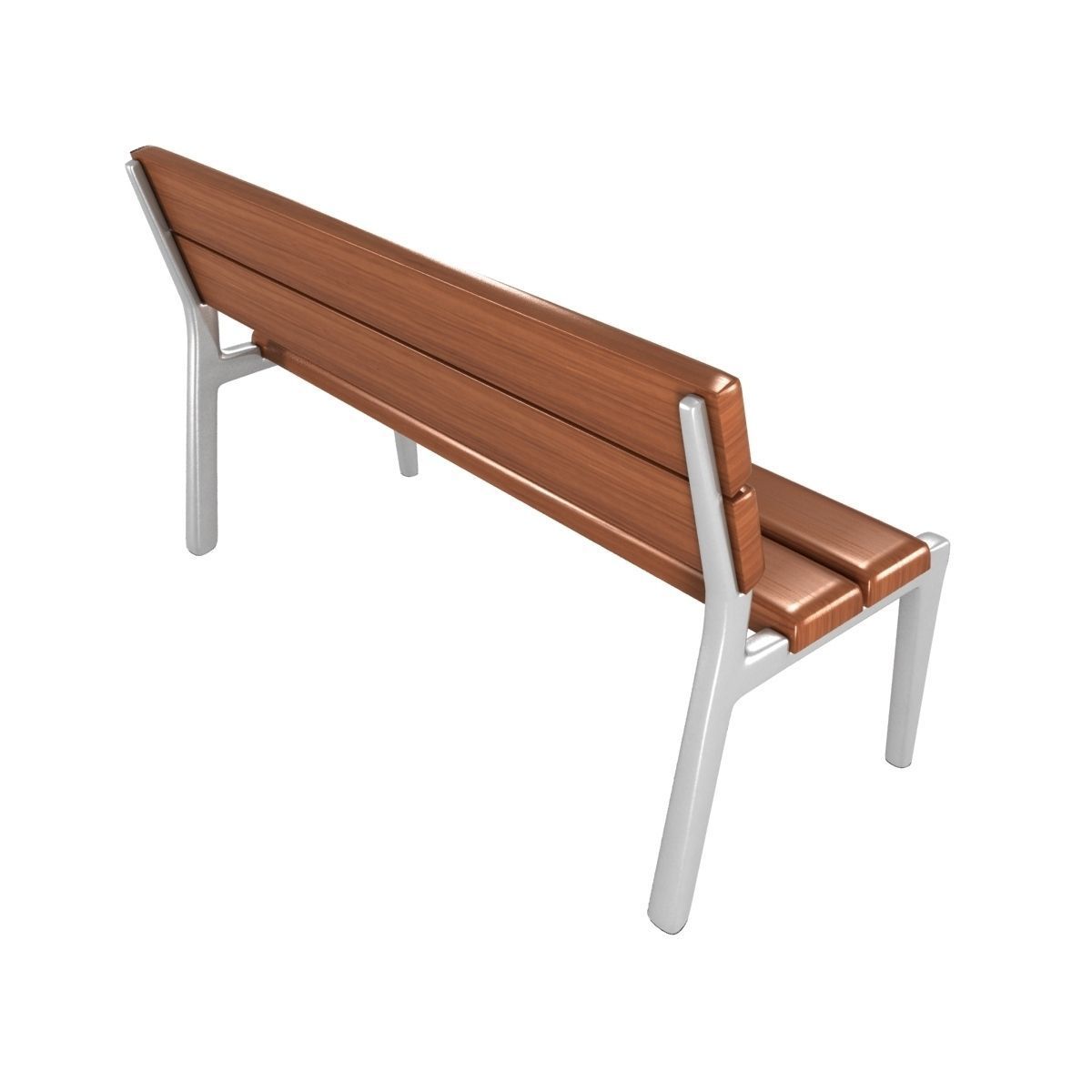 Modern Bench collection 6 3D model_2
