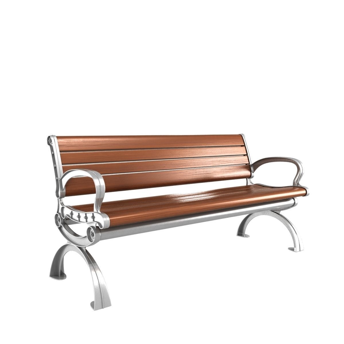 Modern Bench collection 6 3D model_20
