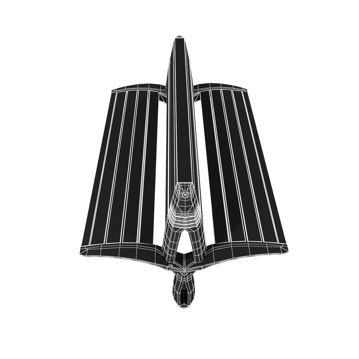 Modern Bench collection 6 3D model_11