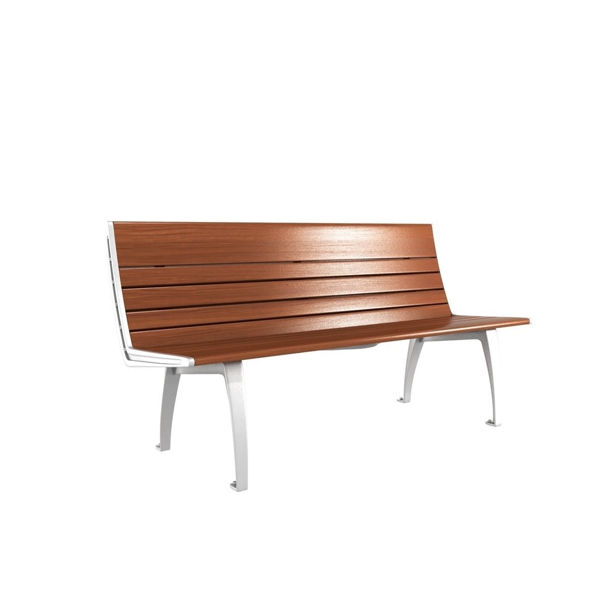 Contemporary Bench set 5 3D model_1