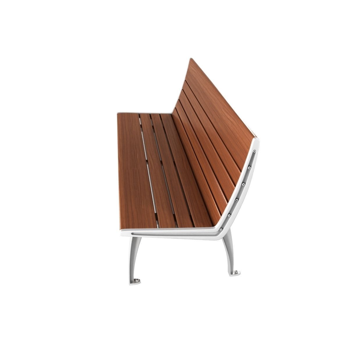 Contemporary Bench set 5 3D model_3