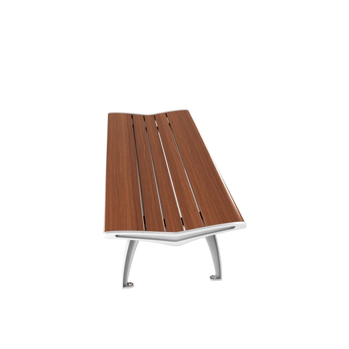 Contemporary Bench set 5 3D model_8