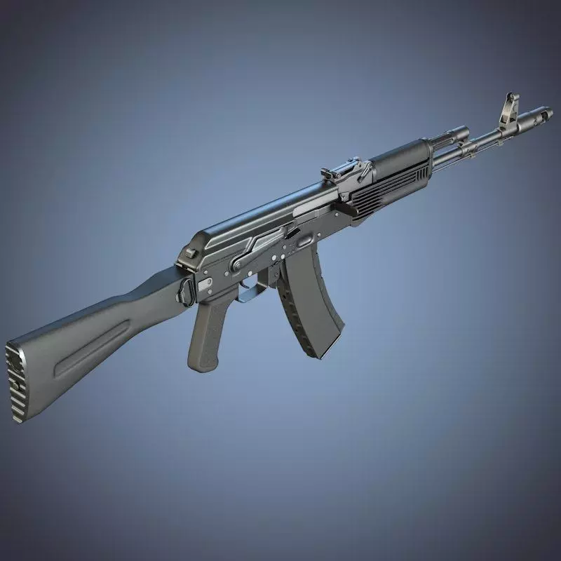 Kalashnikov AK-74M assault rifle 3D model_0
