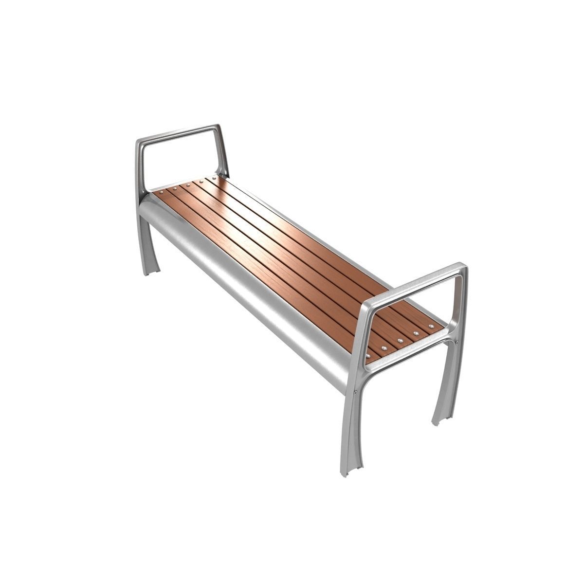 Modern Bench Collection 4 3D model_15