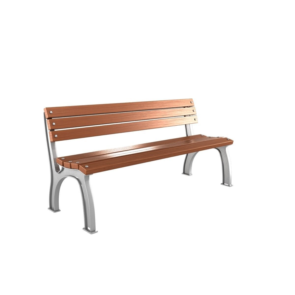 Modern Bench Collection 4 3D model_19