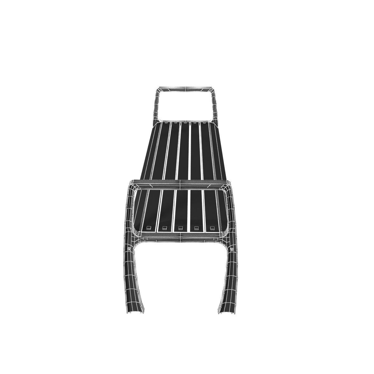 Modern Bench Collection 4 3D model_17