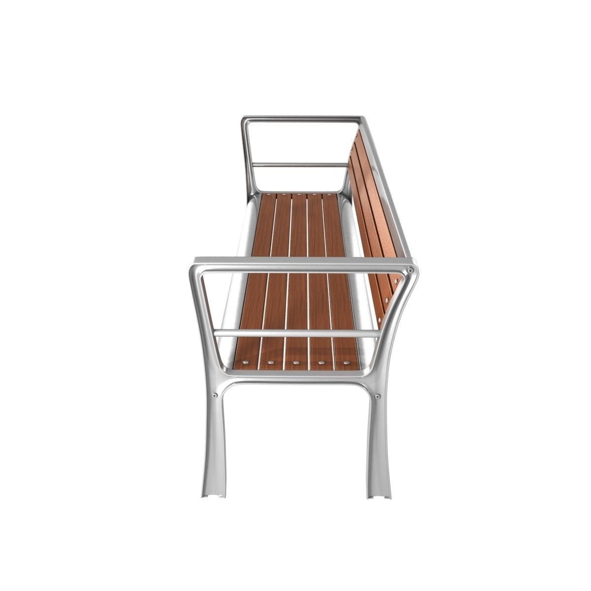Modern Bench Collection 4 3D model_8