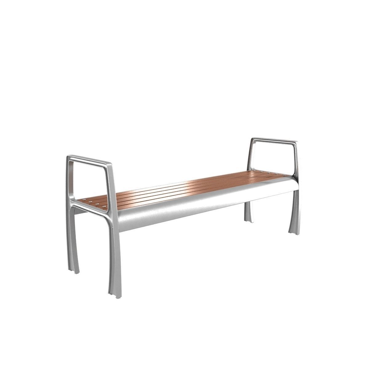 Modern Bench Collection 4 3D model_13