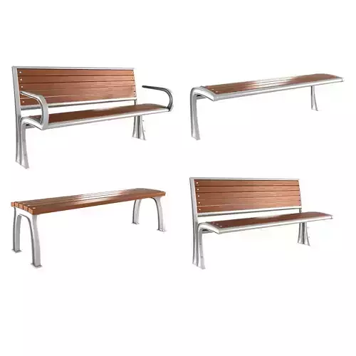 Modern Bench Collection 2 3D model Modern Bench Collection 2 3D model