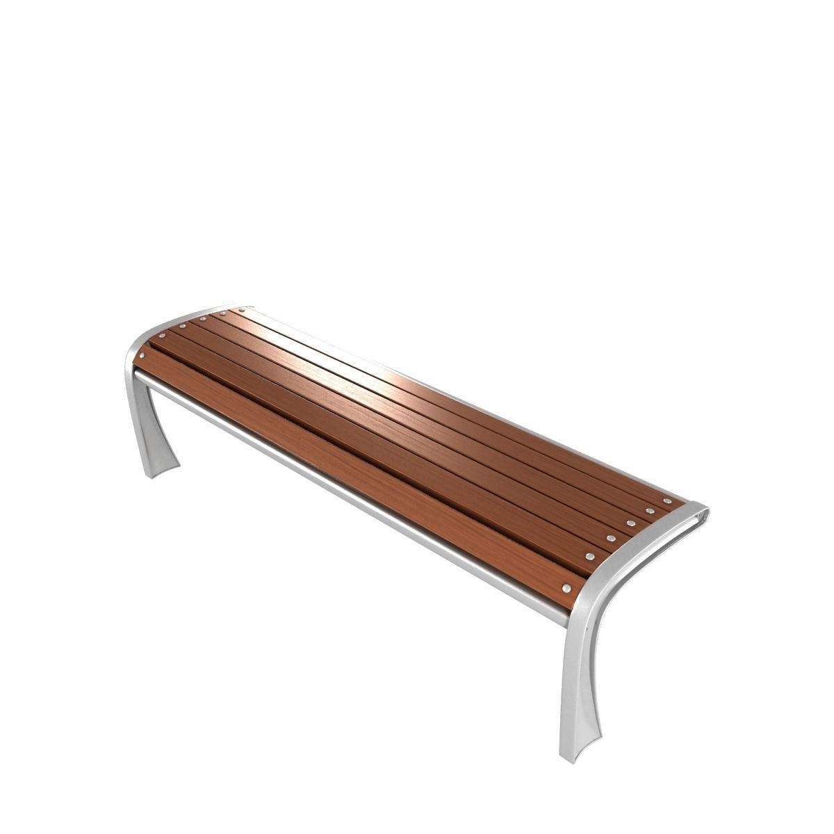 Modern Bench Collection 2 3D model_14