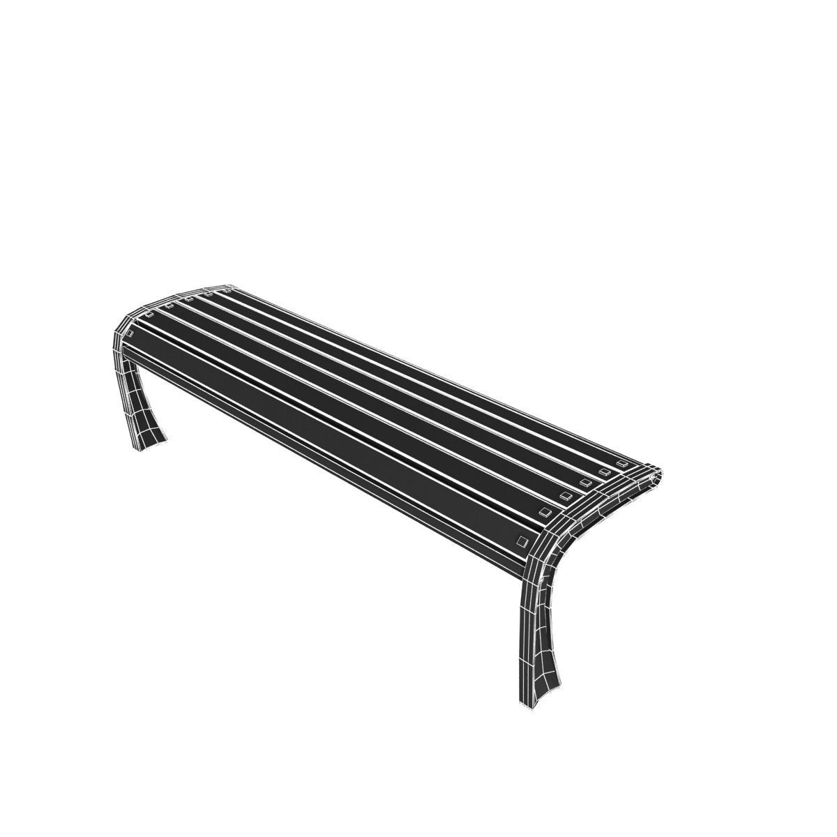 Modern Bench Collection 2 3D model_16