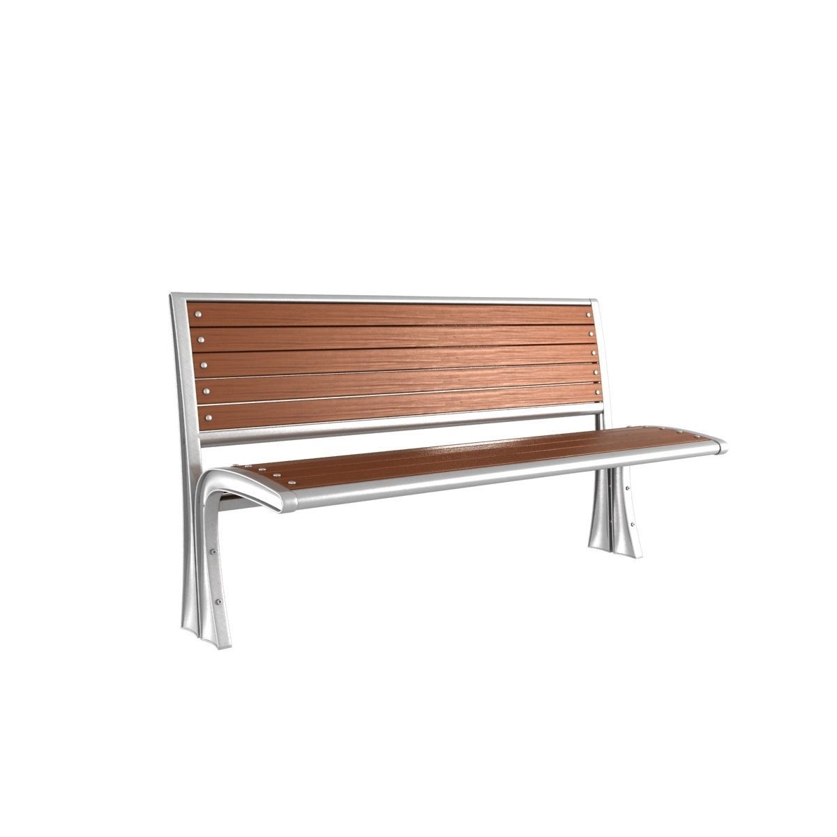 Modern Bench Collection 2 3D model_19