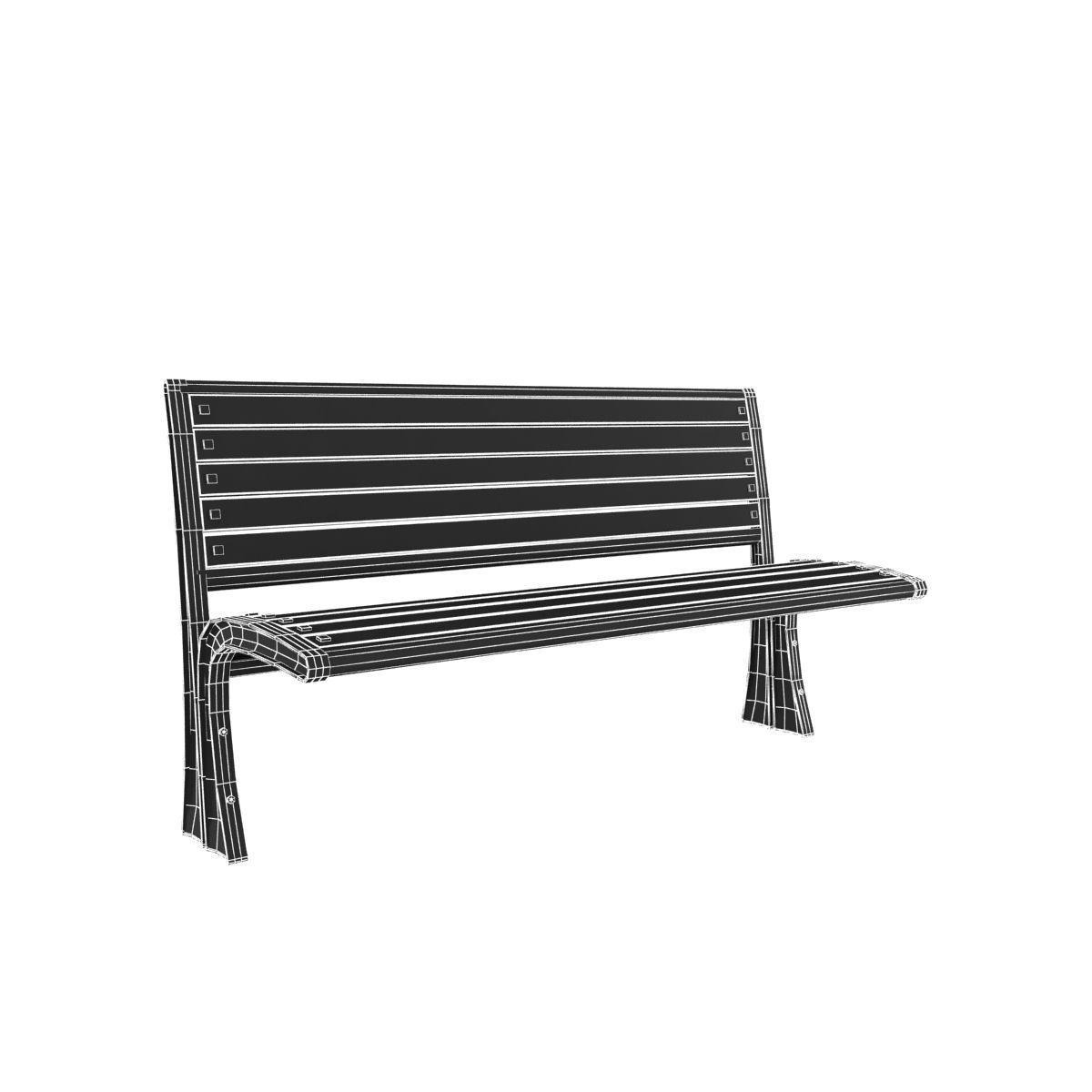 Modern Bench Collection 2 3D model_23