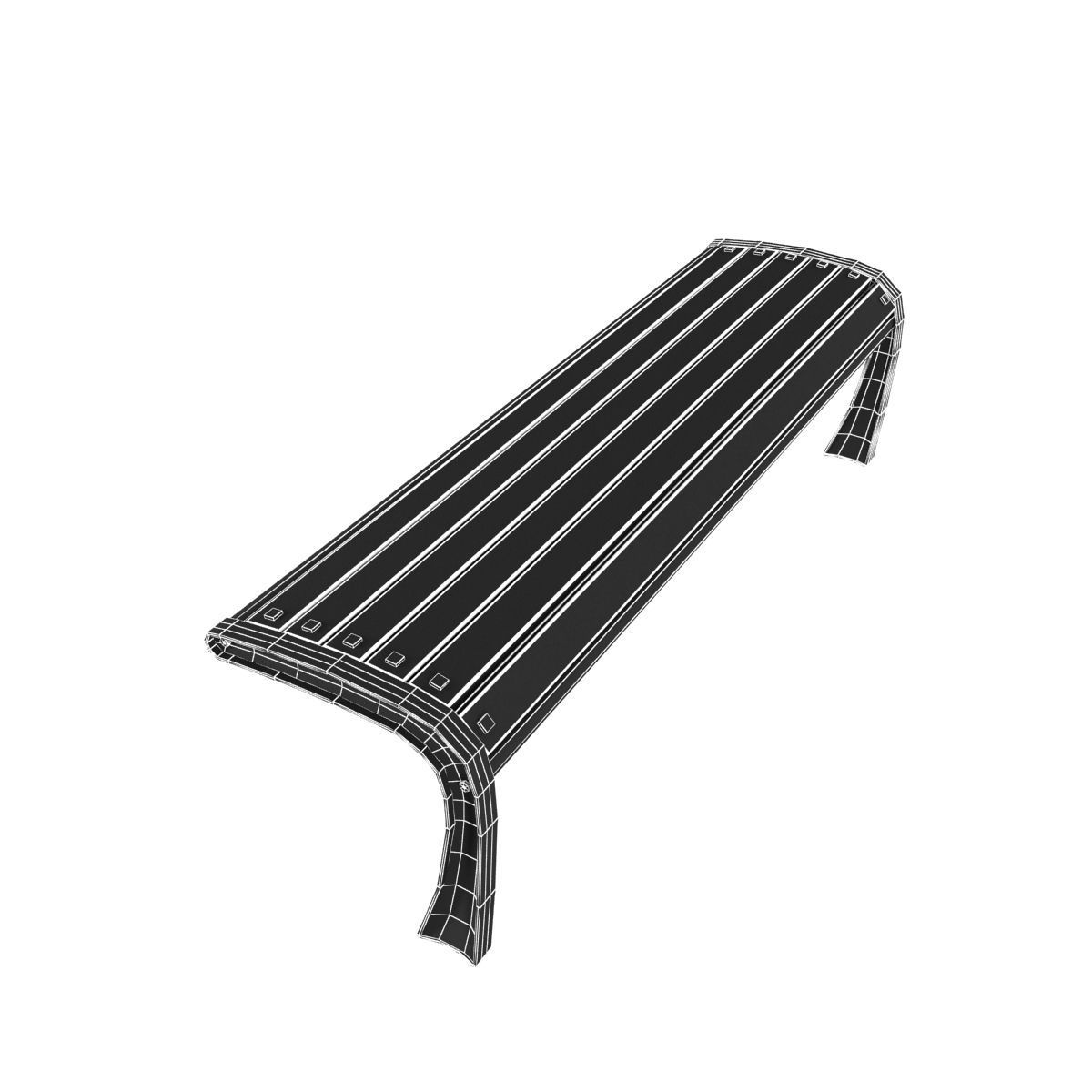 Modern Bench Collection 2 3D model_17
