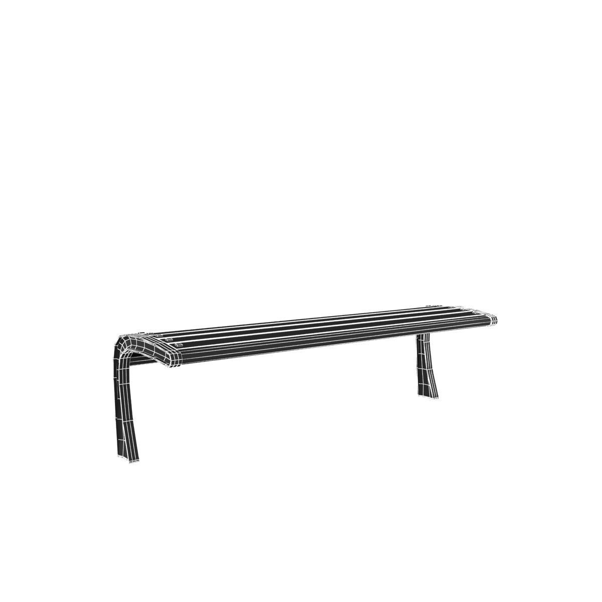 Modern Bench Collection 2 3D model_18