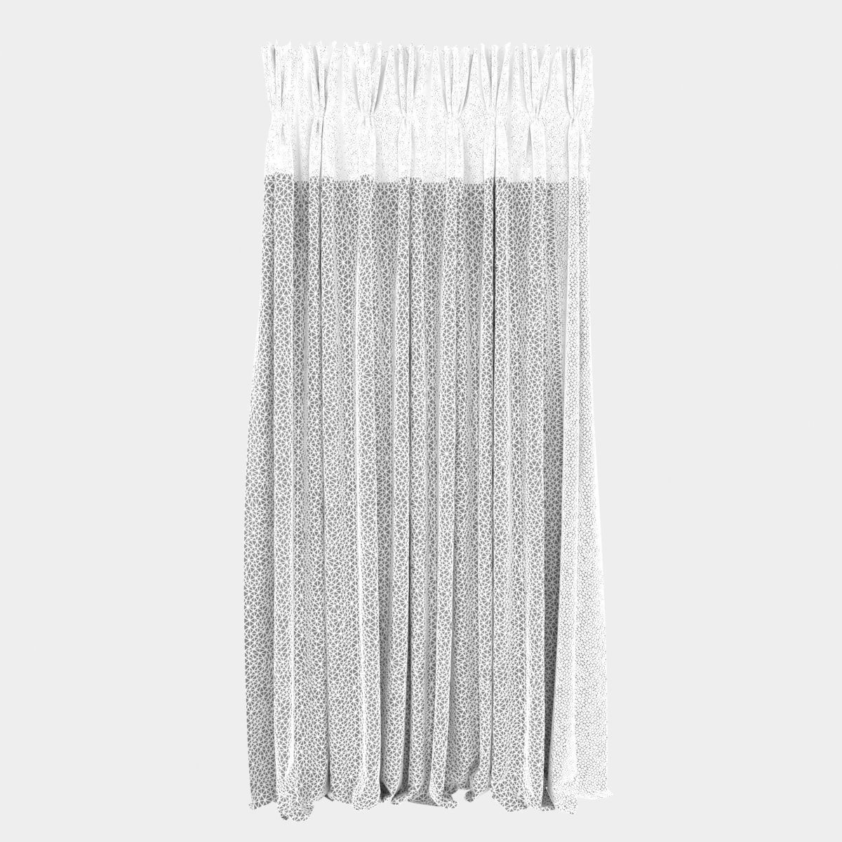 Pinch Pleat Curtain 3D model_6