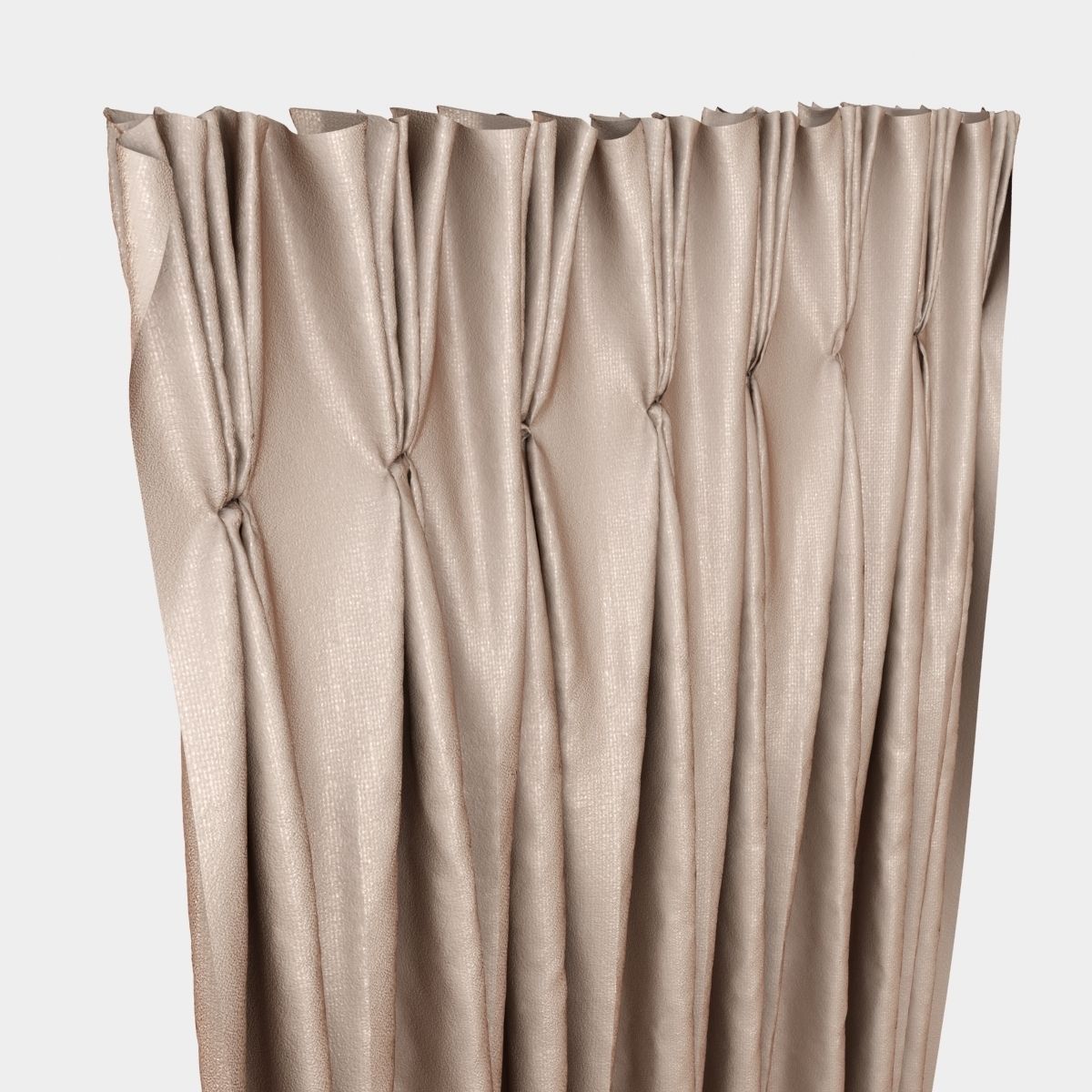 Pinch Pleat Curtain 3D model_5