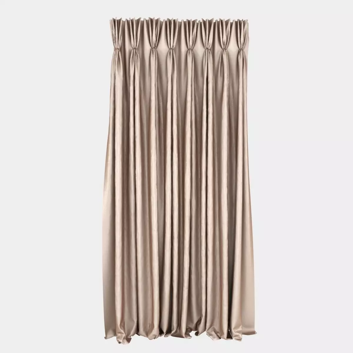 Pinch Pleat Curtain 3D model_0