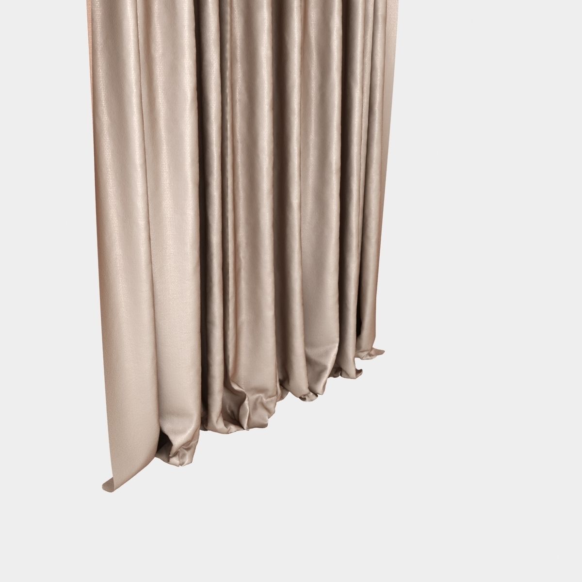 Pinch Pleat Curtain 3D model_2