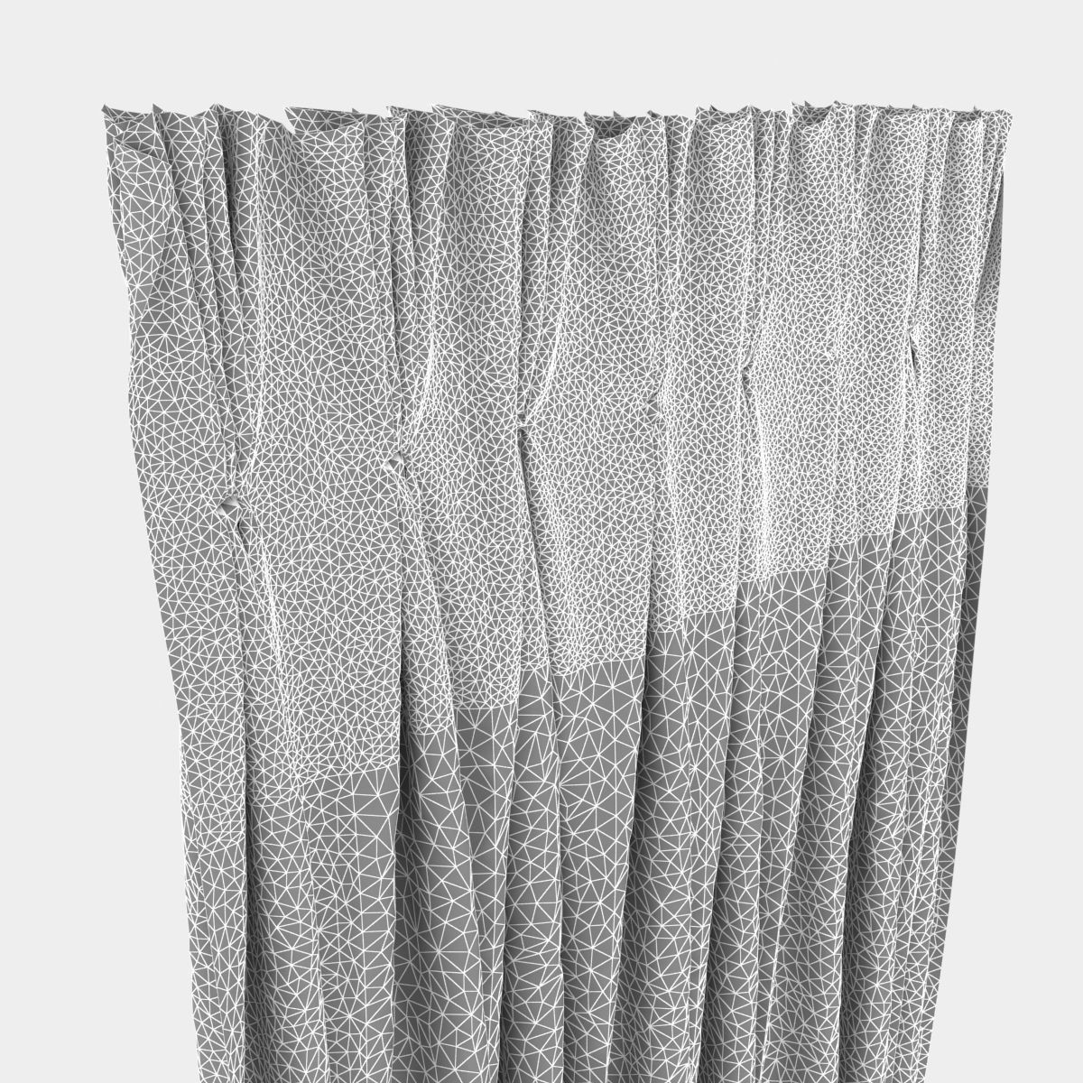 Pinch Pleat Curtain 3D model_8