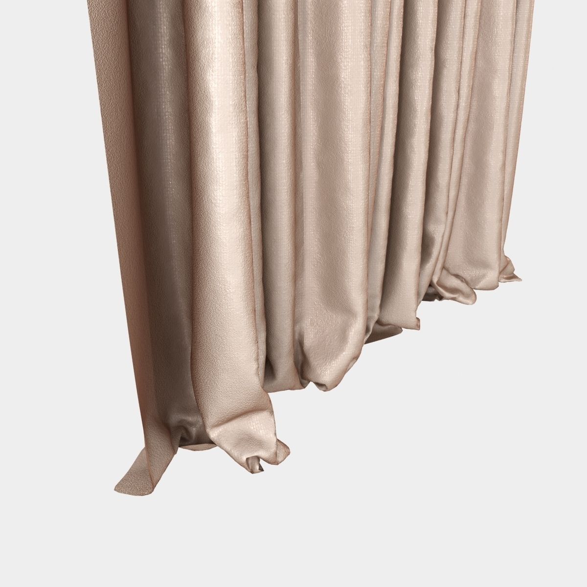 Pinch Pleat Curtain 3D model_4