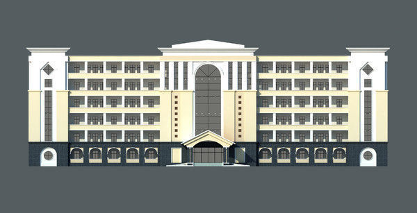Schools in Asia 3D model_2