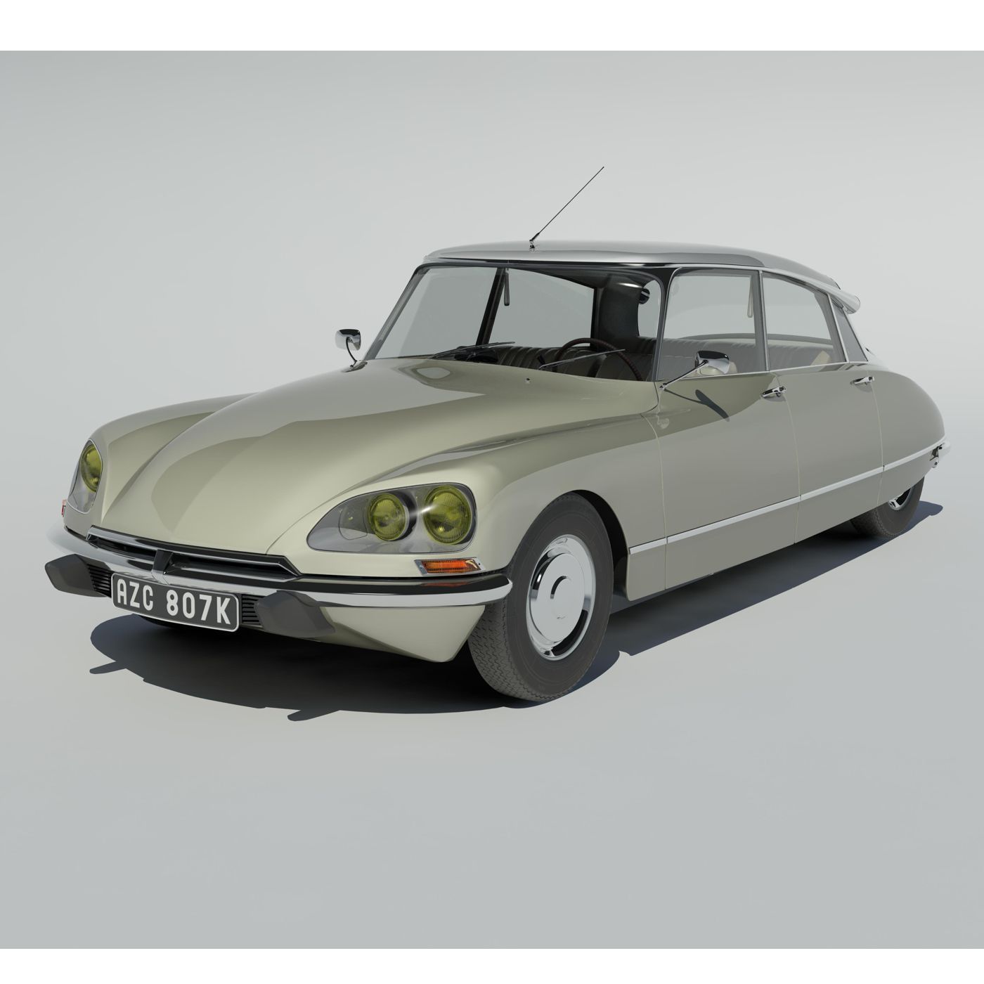 Citroen DS21 3D model_3