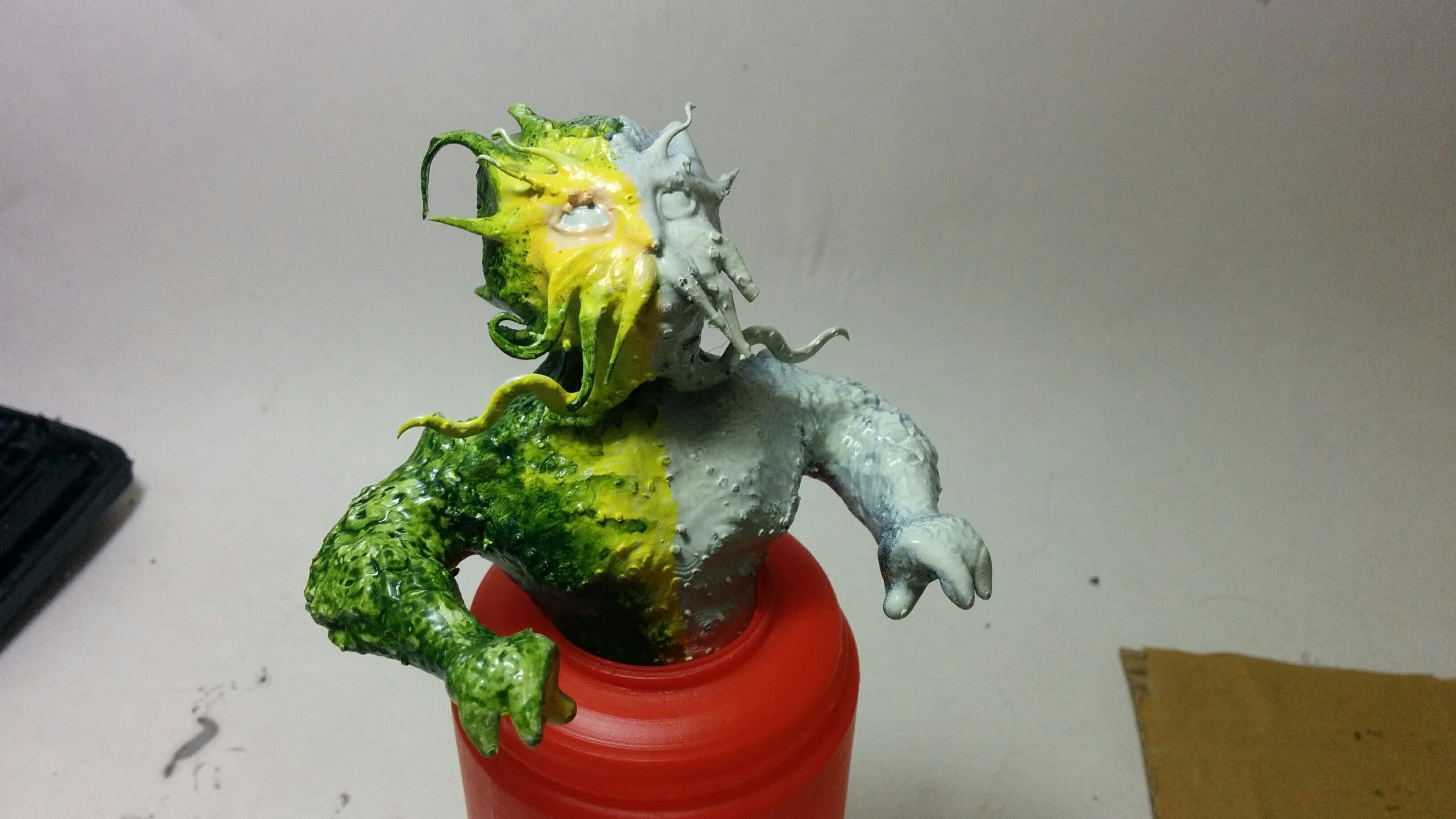 Merman Bust 3D print model_1