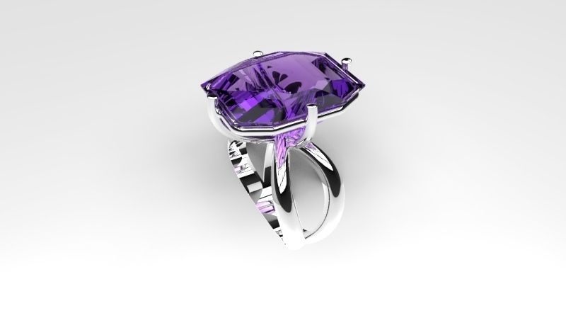 Double Crossing Ring p101 3D print model_4