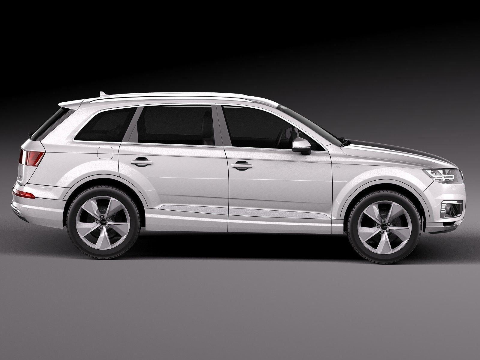 Audi Q7 e-tron 2017 3D Model .max .obj .3ds .fbx .c4d .lwo ...