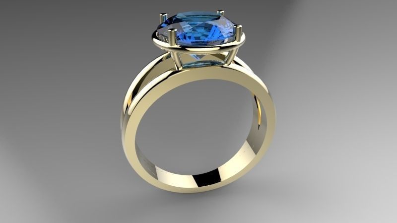 Double Ring p100 3D print model_3