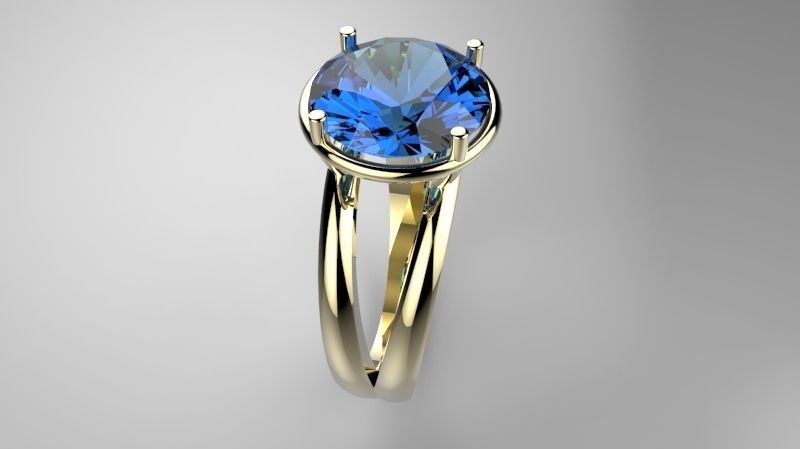 Double Ring p100 3D print model_2