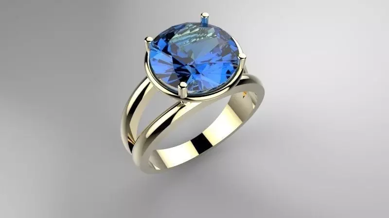 Double Ring p100 3D print model_0