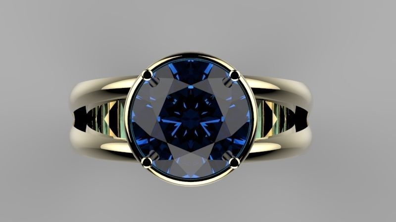 Double Ring p100 3D print model_1