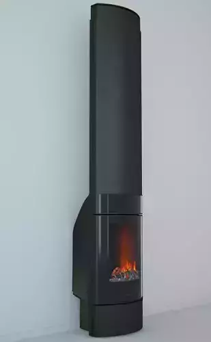 Wood Stove CFS Low-poly 3D model
