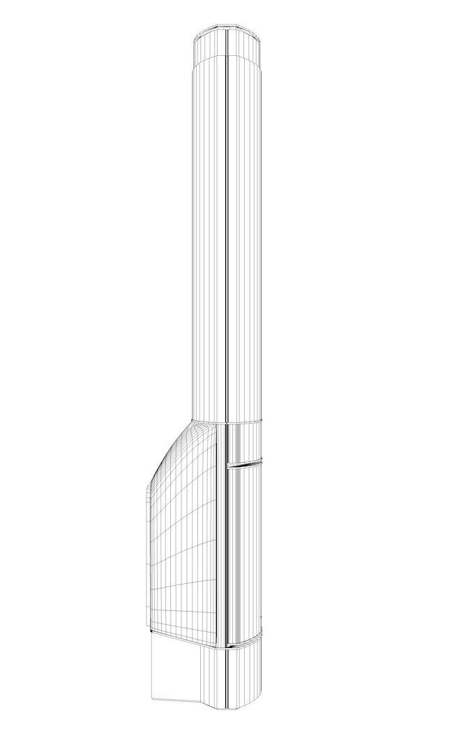 Wood Stove CFS Low-poly 3D model_8