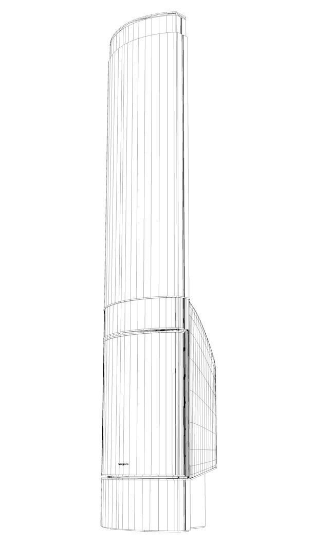 Wood Stove CFS Low-poly 3D model_1