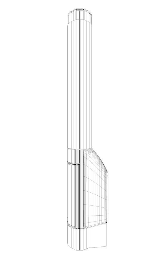 Wood Stove CFS Low-poly 3D model_9