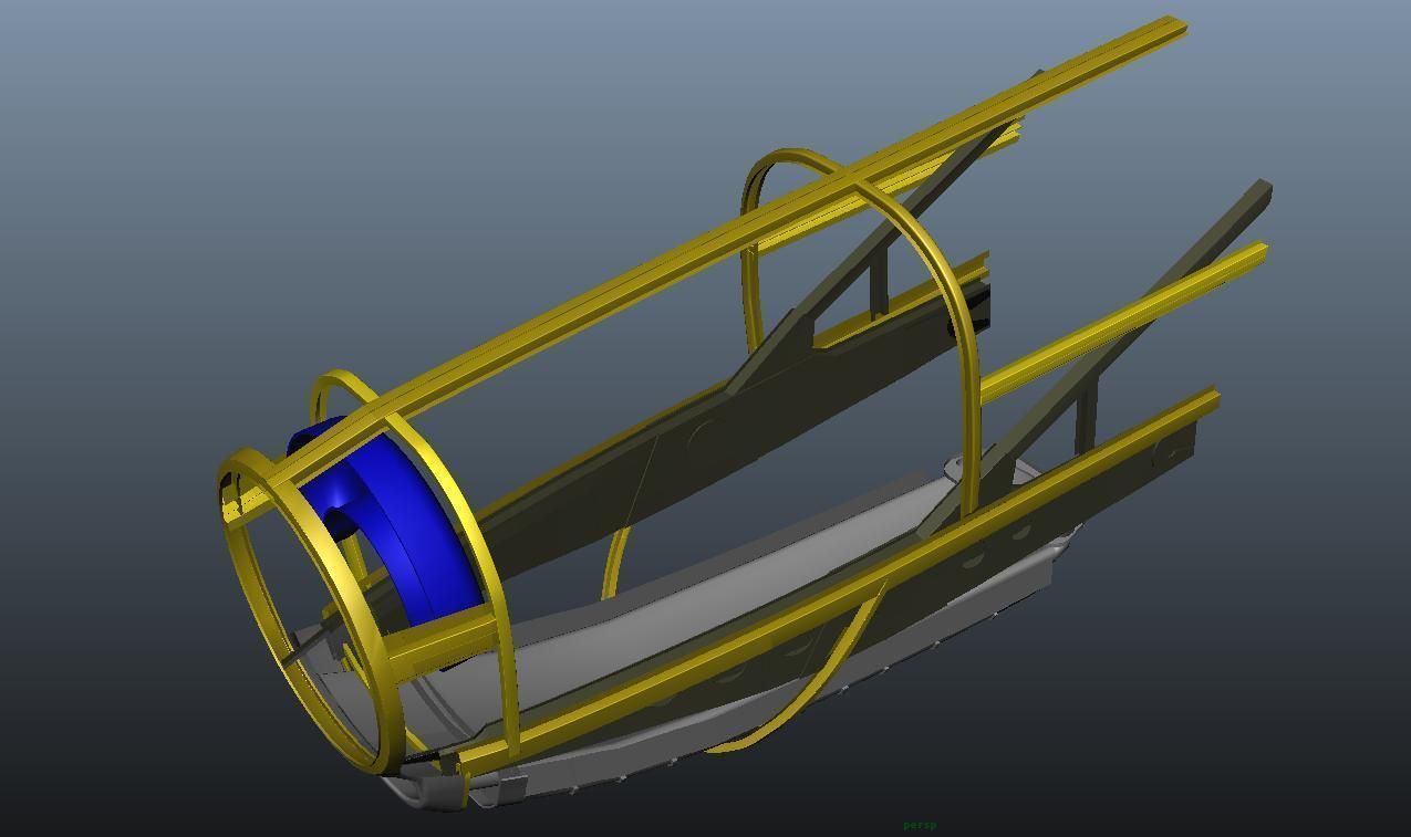 The P51D Mustang  Low-poly 3D model_30