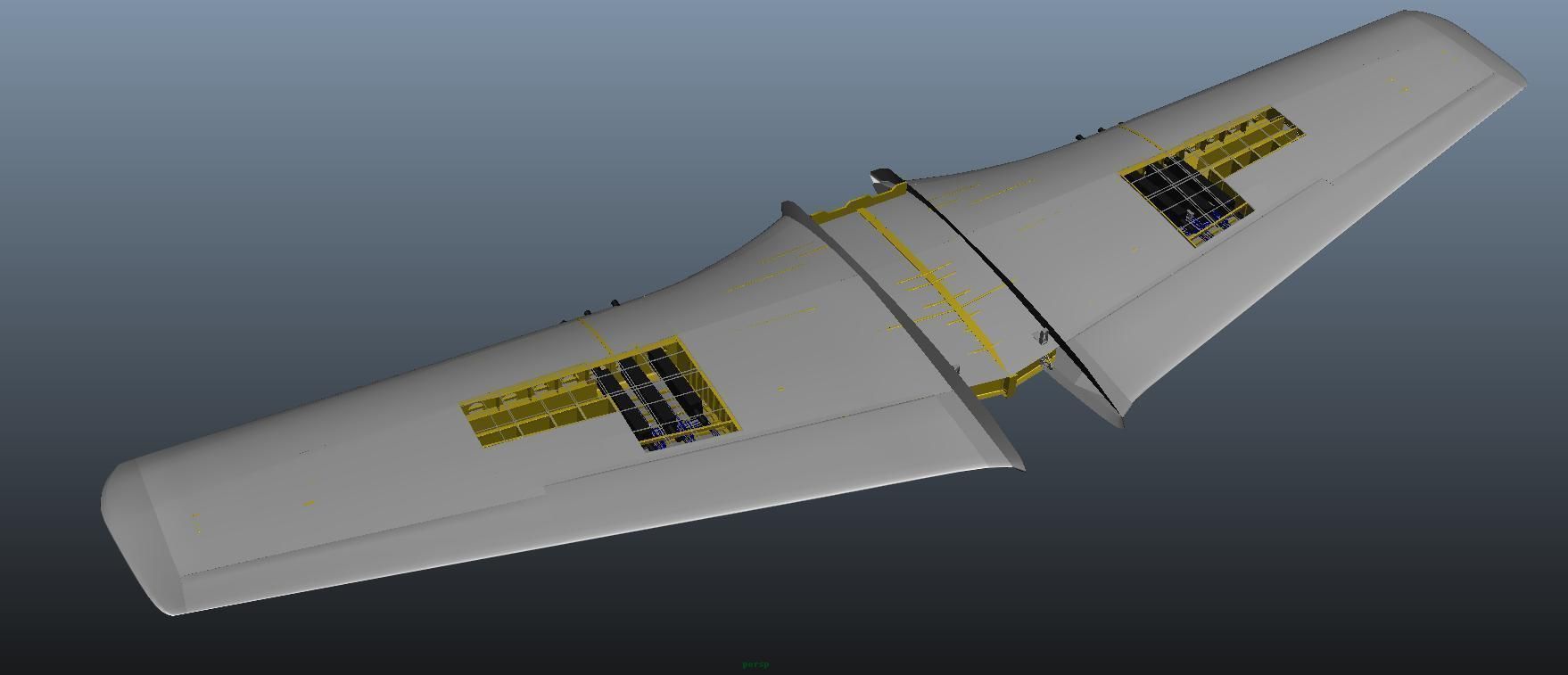 The P51D Mustang  Low-poly 3D model_18