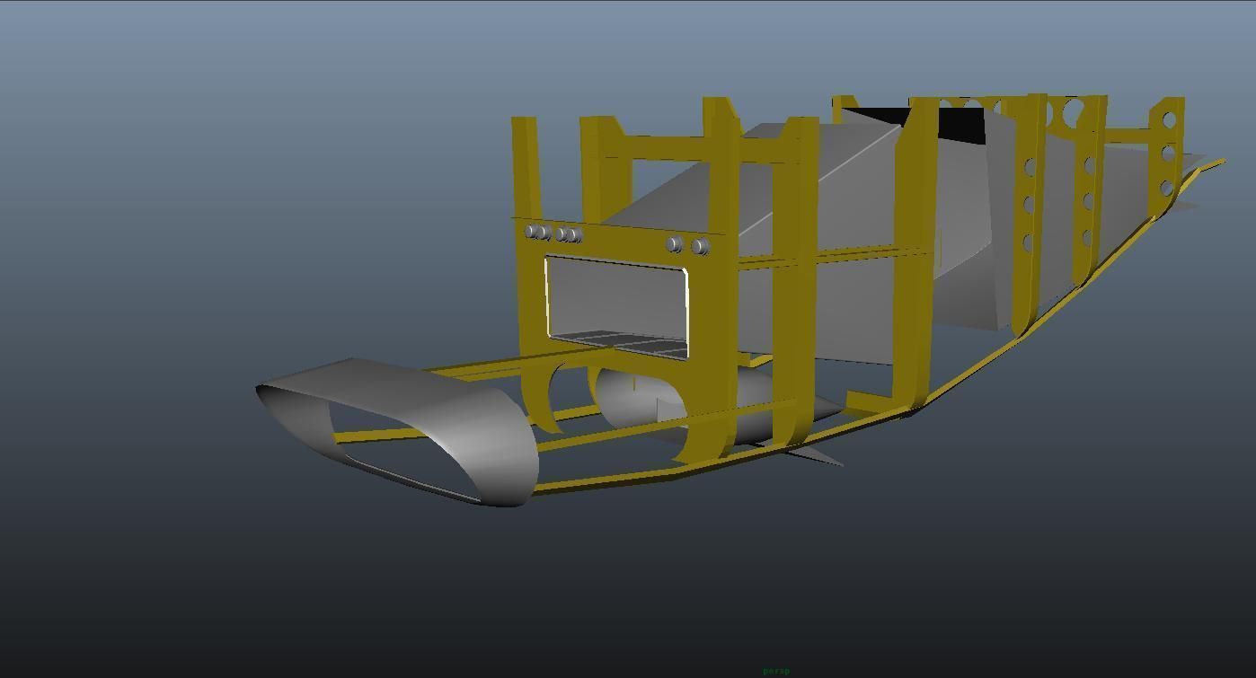 The P51D Mustang  Low-poly 3D model_25