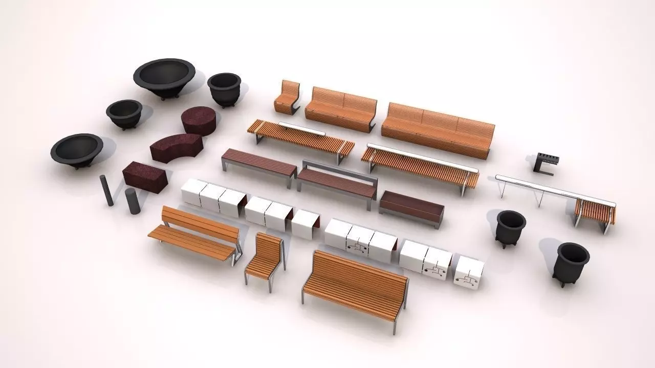 MobUrban pack 01 3D model