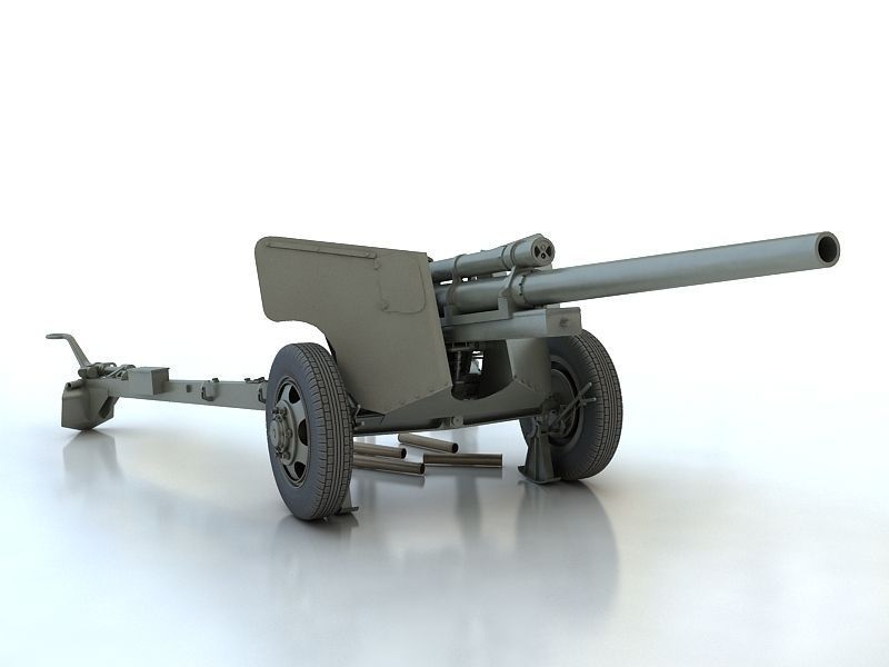 3-inch Gun M5 3D model_9